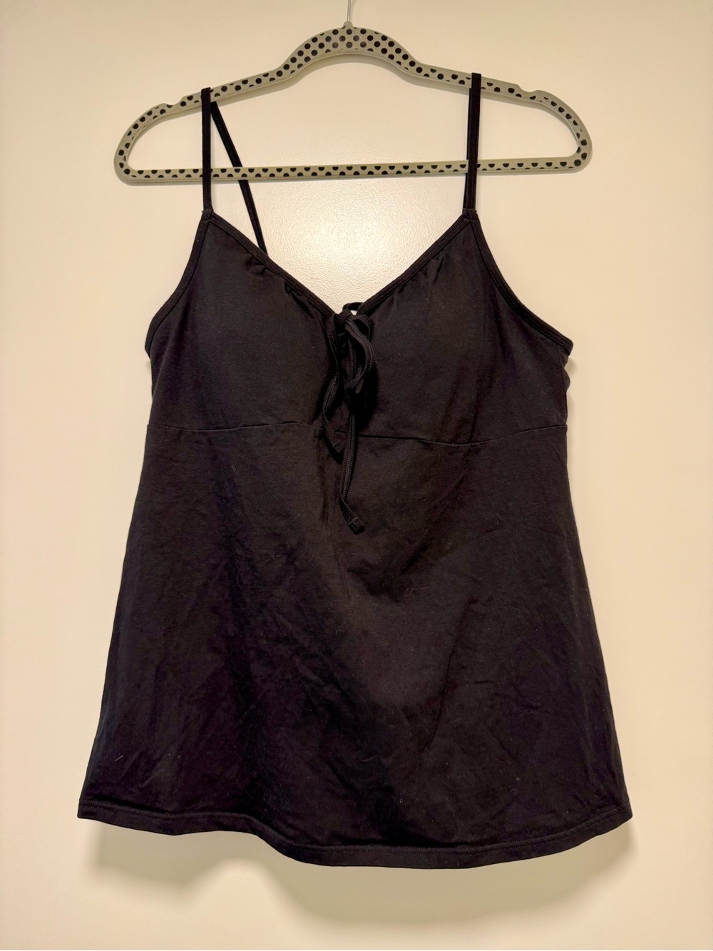 Uniqlo Tomas Maier Camisole Women's XL Black Tie-Front Camisole Tank Top NWOT - Picture 7 of 11